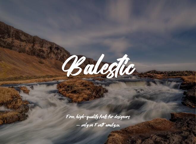 Balestic Font