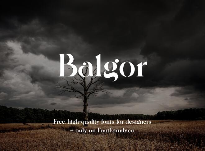 Balgor Font