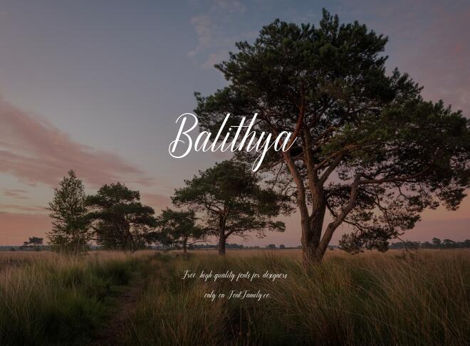 Balithya Font