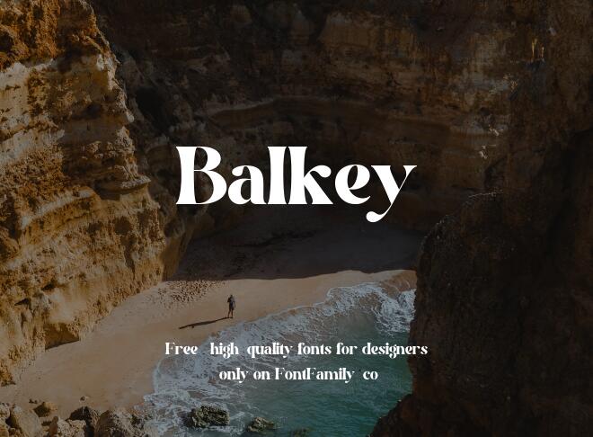 Balkey Font