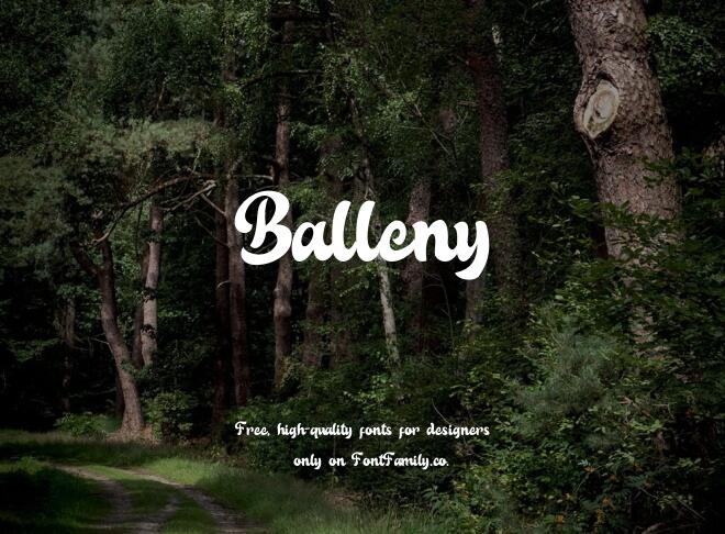 Balleny Font