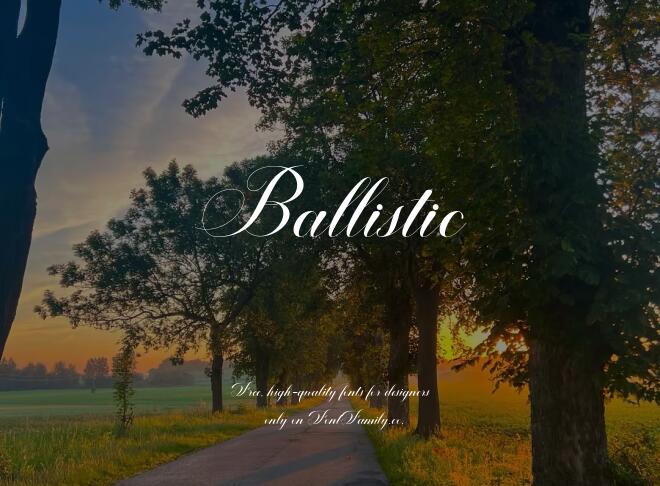 Ballistic Font