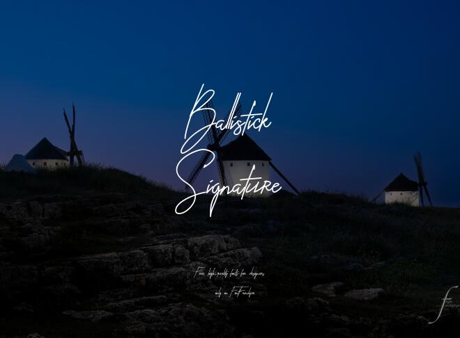 Ballistick Signature Font