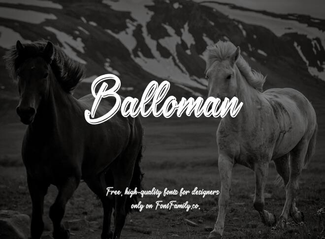 Balloman Font