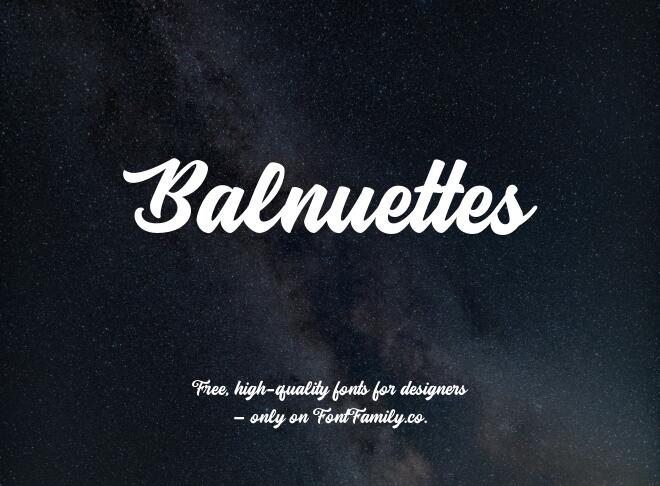 Balnuettes Font