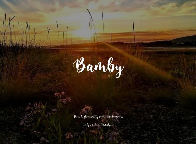 Bamby Font