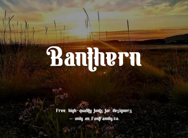 Banthern Font