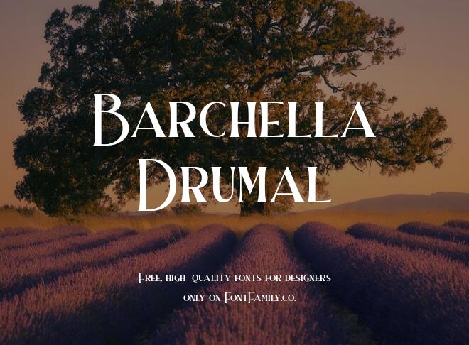 Barchella Drumal Font