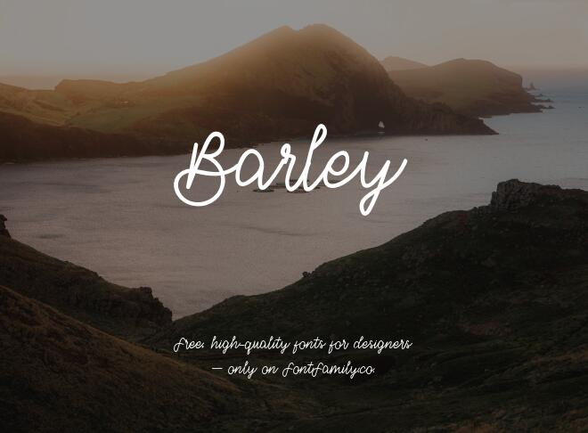 Barley Font