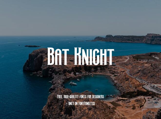 Bat Knight Font