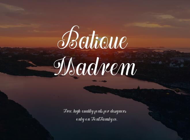 Batique Madrem Font