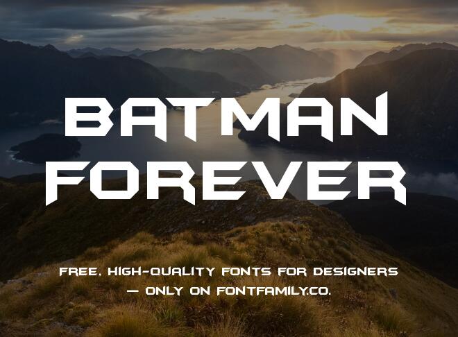 Batman Forever Font
