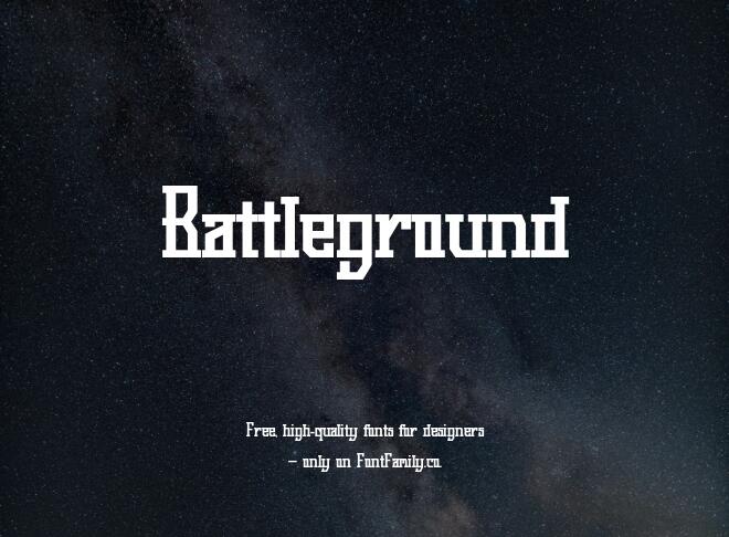 Battleground Font