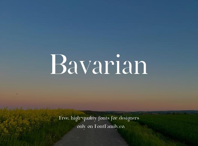 Bavarian Font