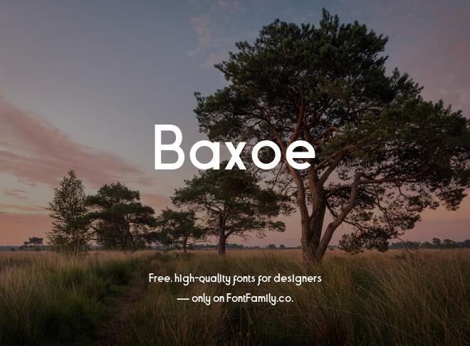 Baxoe Font