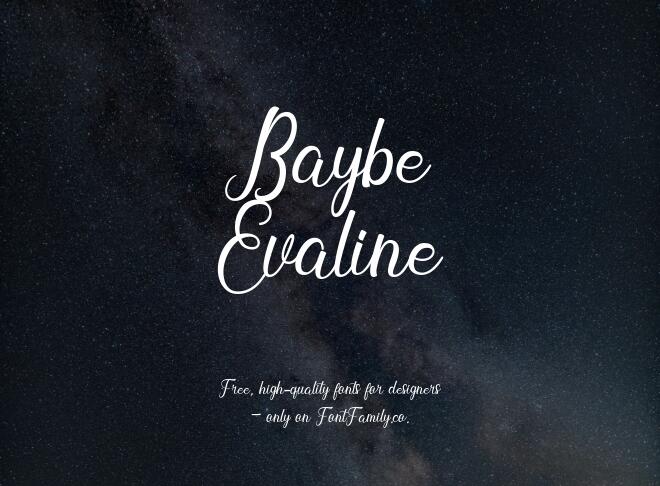 Baybe Evaline Font