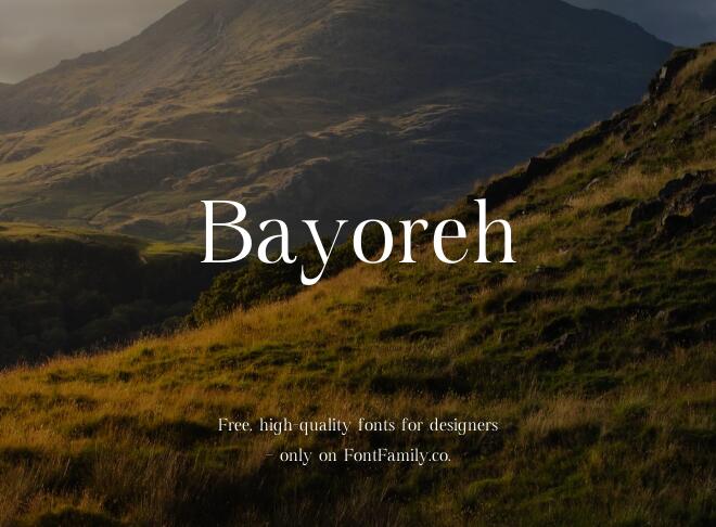 Bayoreh Font