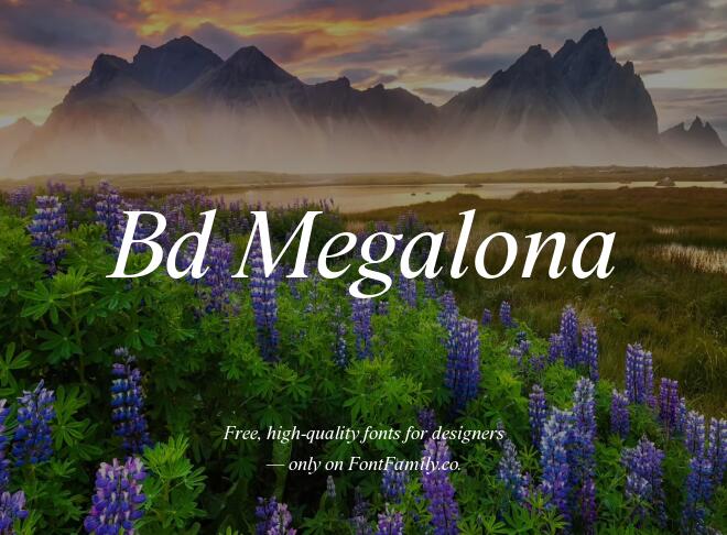 Bd Megalona Font