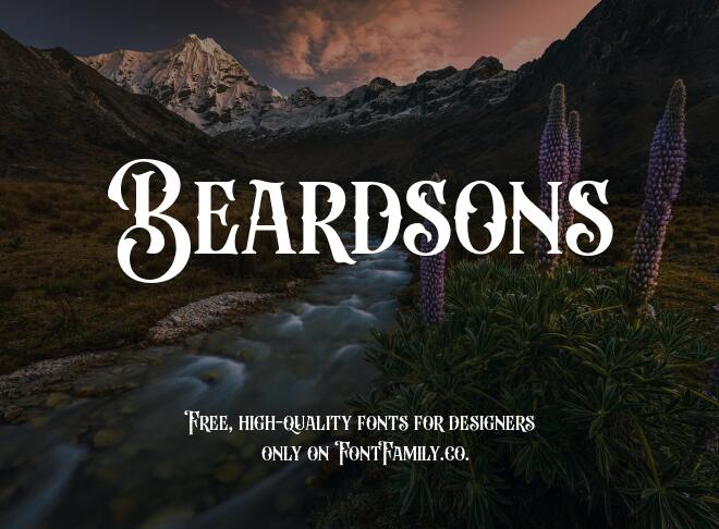 Beardsons Font