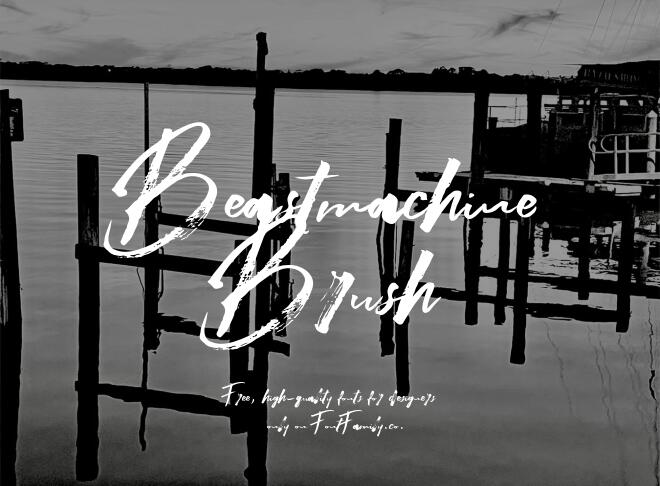 Beastmachine Brush Font