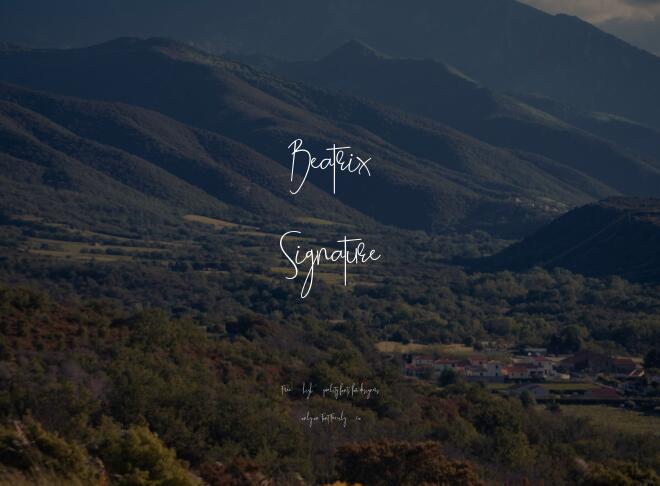 Beatrix Signature Font