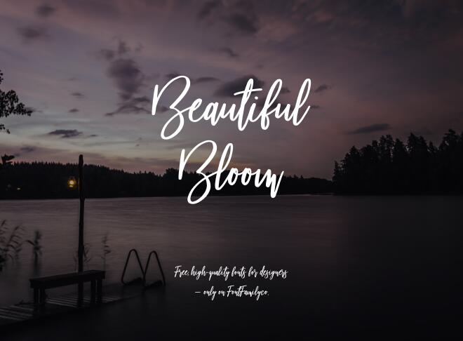 Beautiful Bloom Font