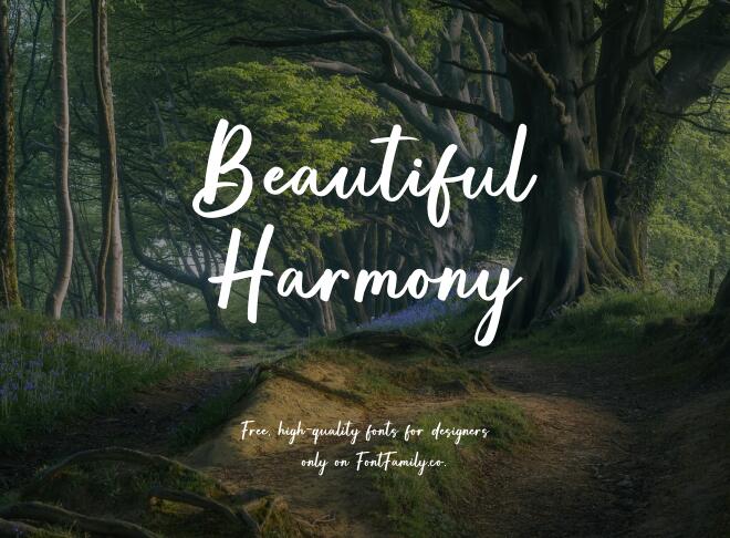 Beautiful Harmony Font