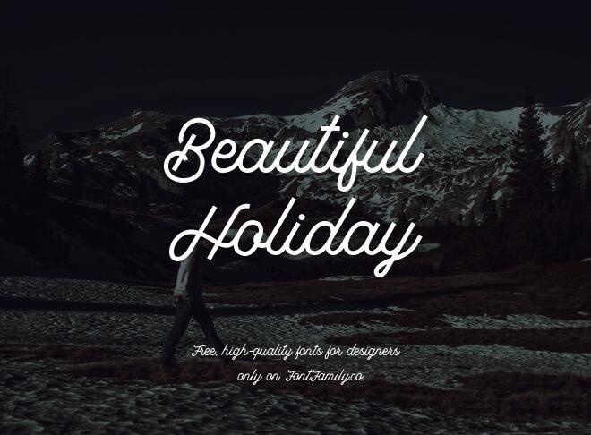 Beautiful Holiday Font