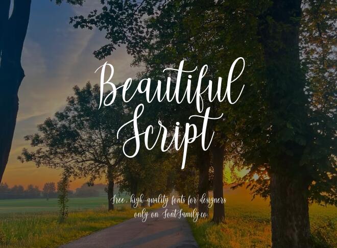 Beautiful Script Font