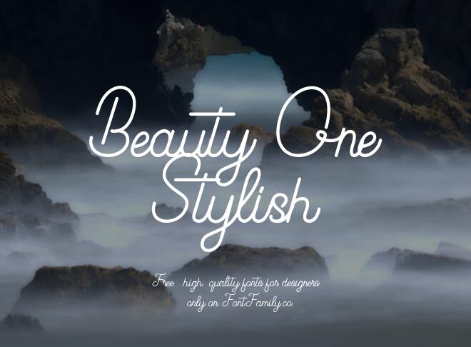 Beauty One Stylish Font