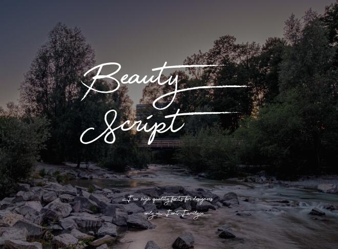 Beauty Script Font