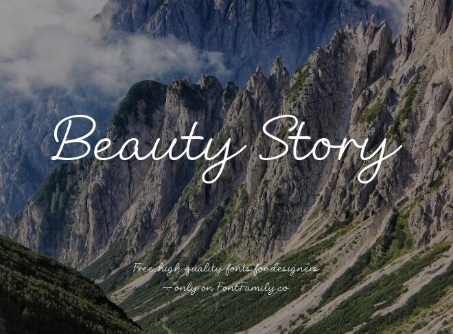 Beauty Story Font