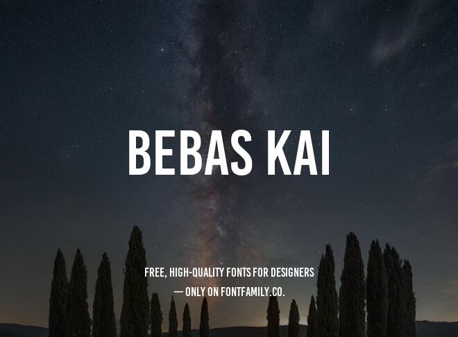 Bebas Kai Font