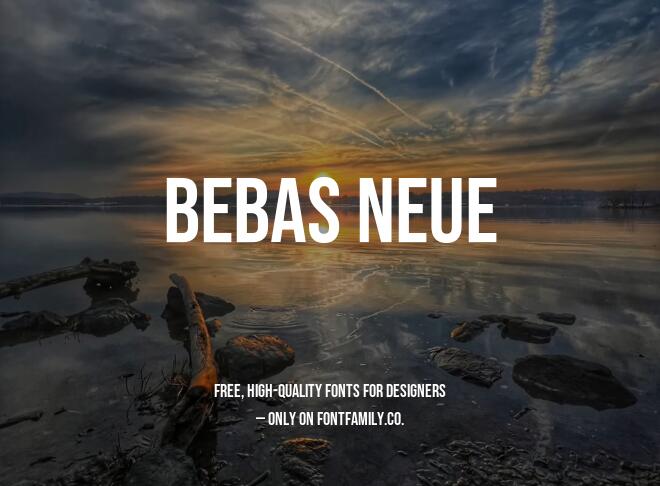 Bebas Neue Font