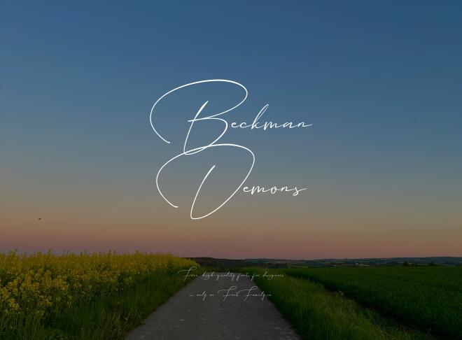 Beckman Demons Font