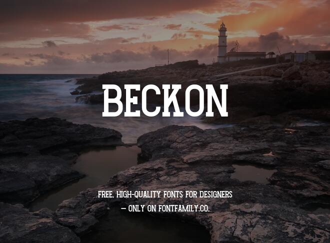 Beckon Font