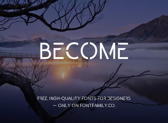 Become Font