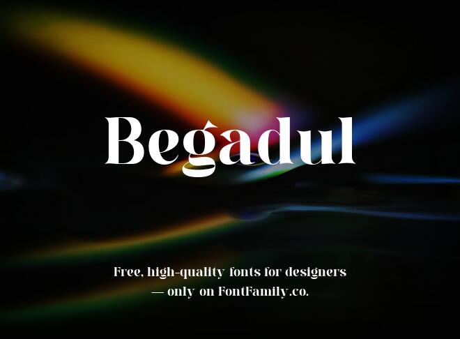 Begadul Font