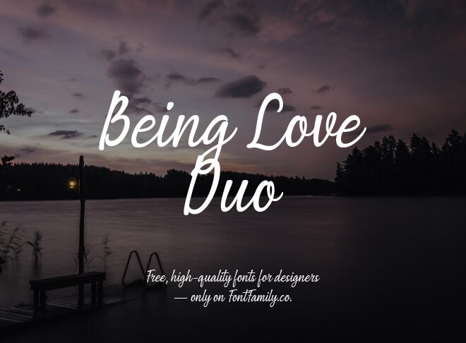 Being Love Duo Font