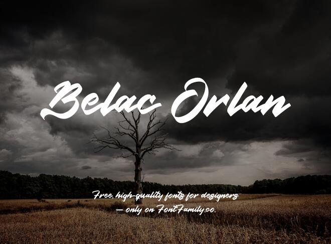 Belac Orlan Font