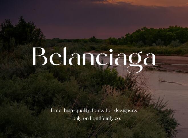 Belanciaga Font