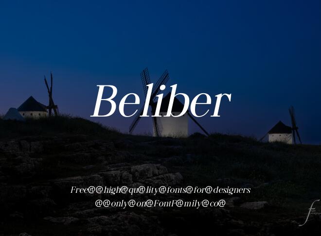 Beliber Font
