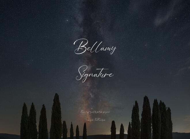 Bellamy Signature Font