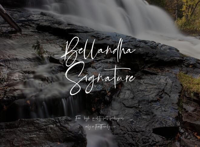 Bellandha Signature Font