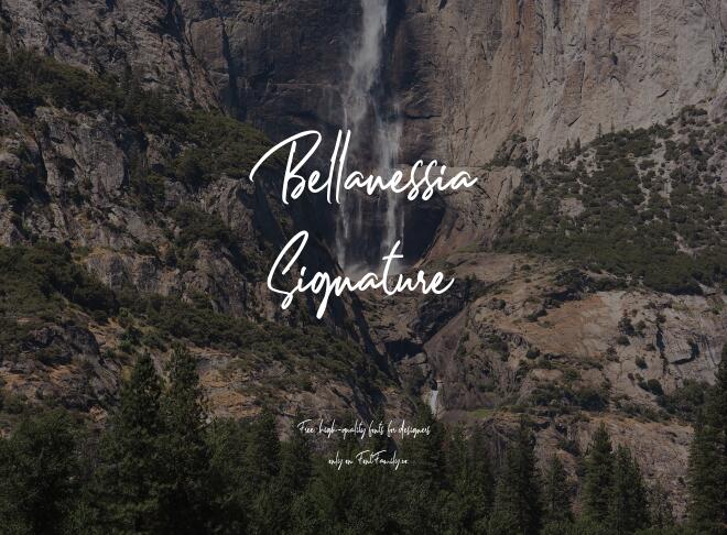 Bellanessia Signature Font