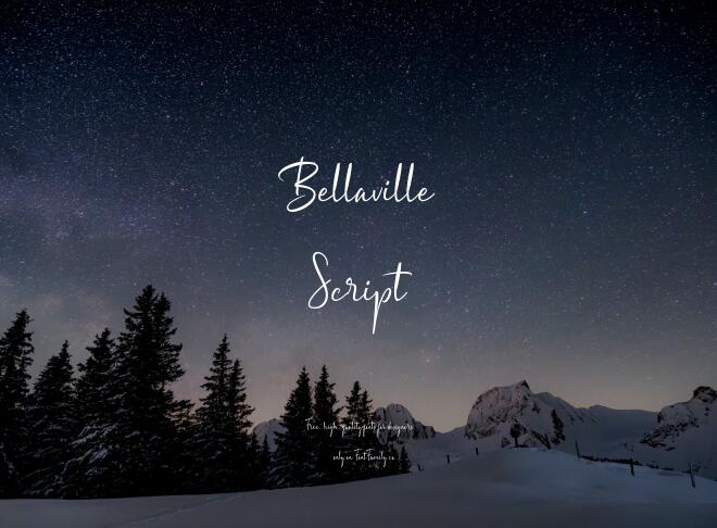 Bellaville Script Font