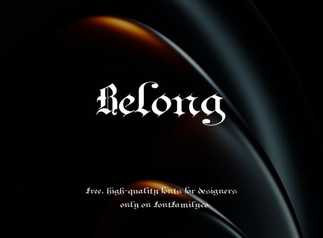 Belong Font