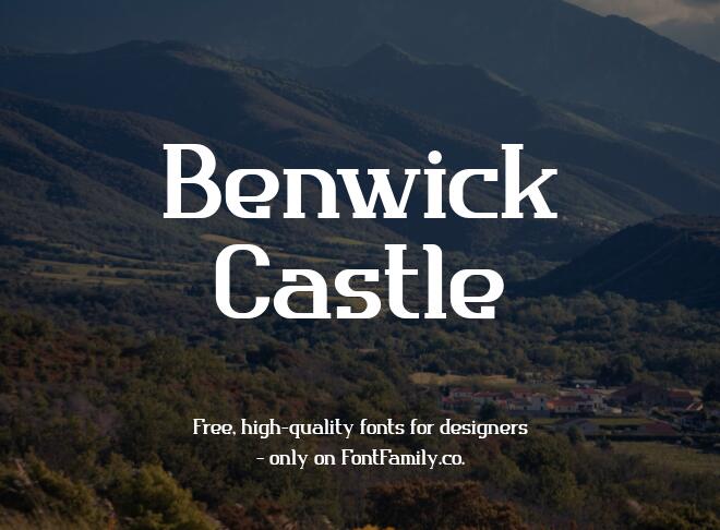 Benwick Castle Font
