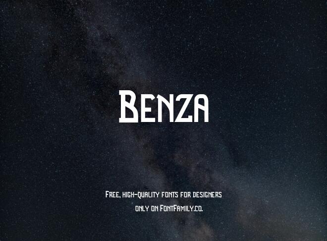 Benza Font