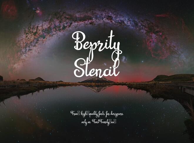 Beprity Stencil Font